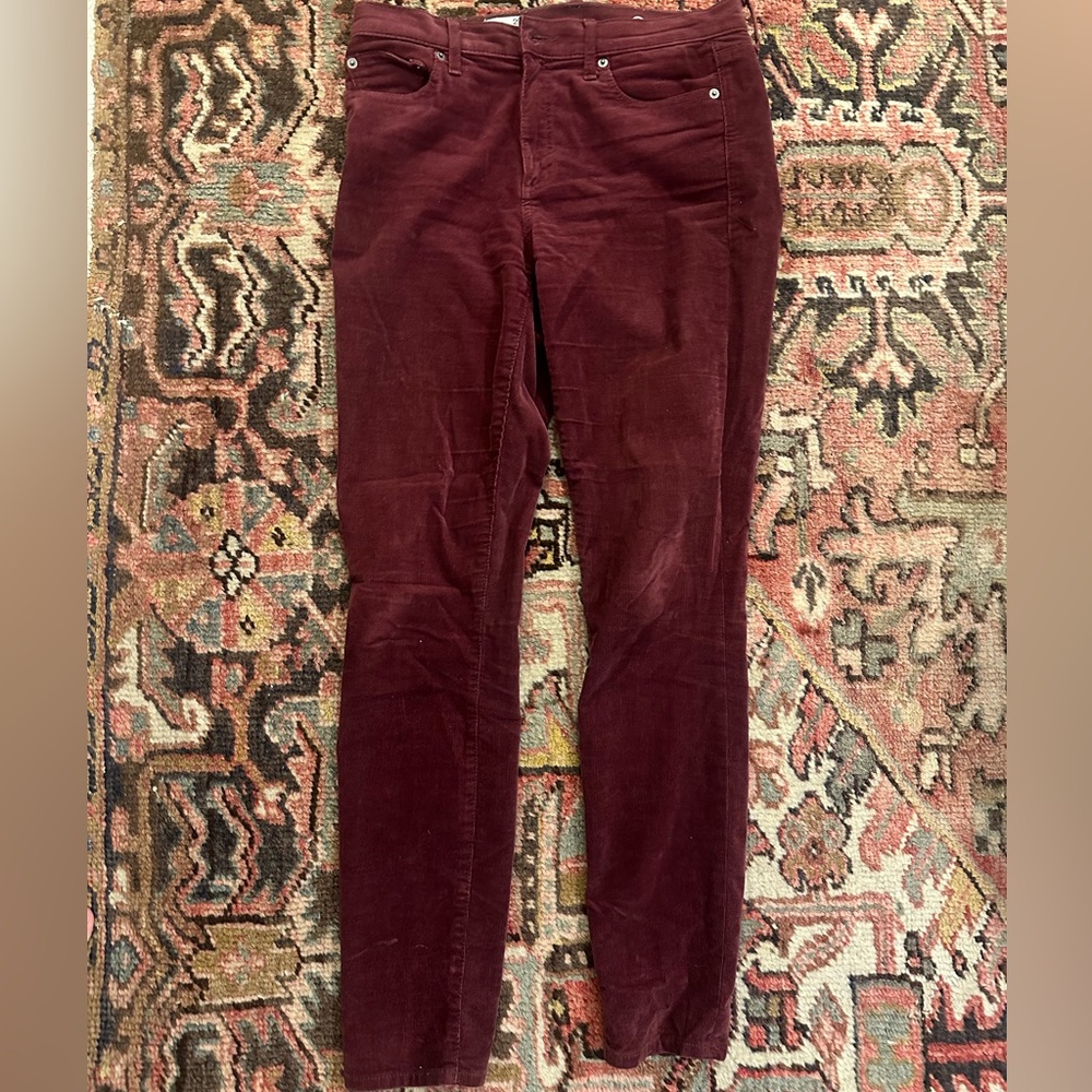 Burgundy/Red Corduroy Pants